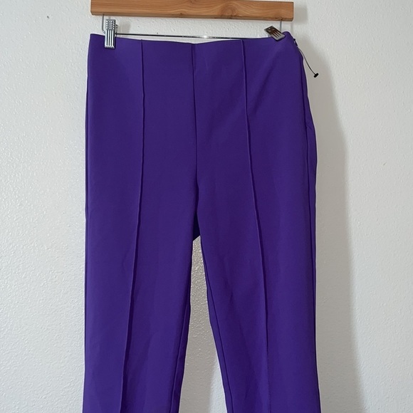 NWT Zara Purple High Waist Seamed Leggings - Picture 7 of 9